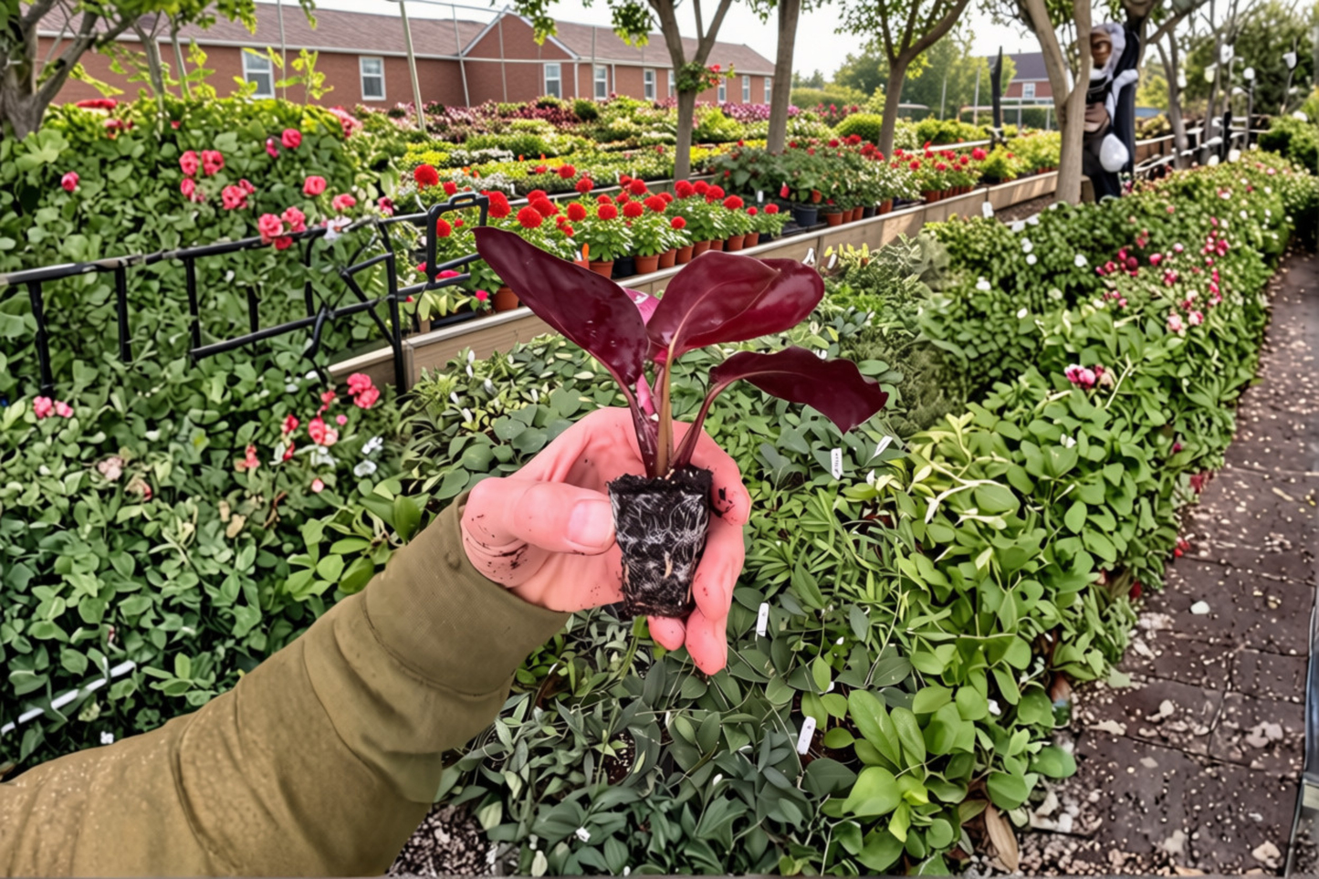 2 Calathea Purple Rose Live Starter Plants – 2 Inch Pot Combo (Goeppertia spp.)