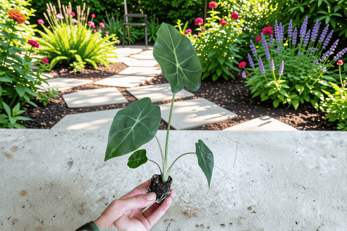 2 Alocasia Mayan Mask Starter Plants – 2” Pot Size – Alocasia ‘Mayan Mask’