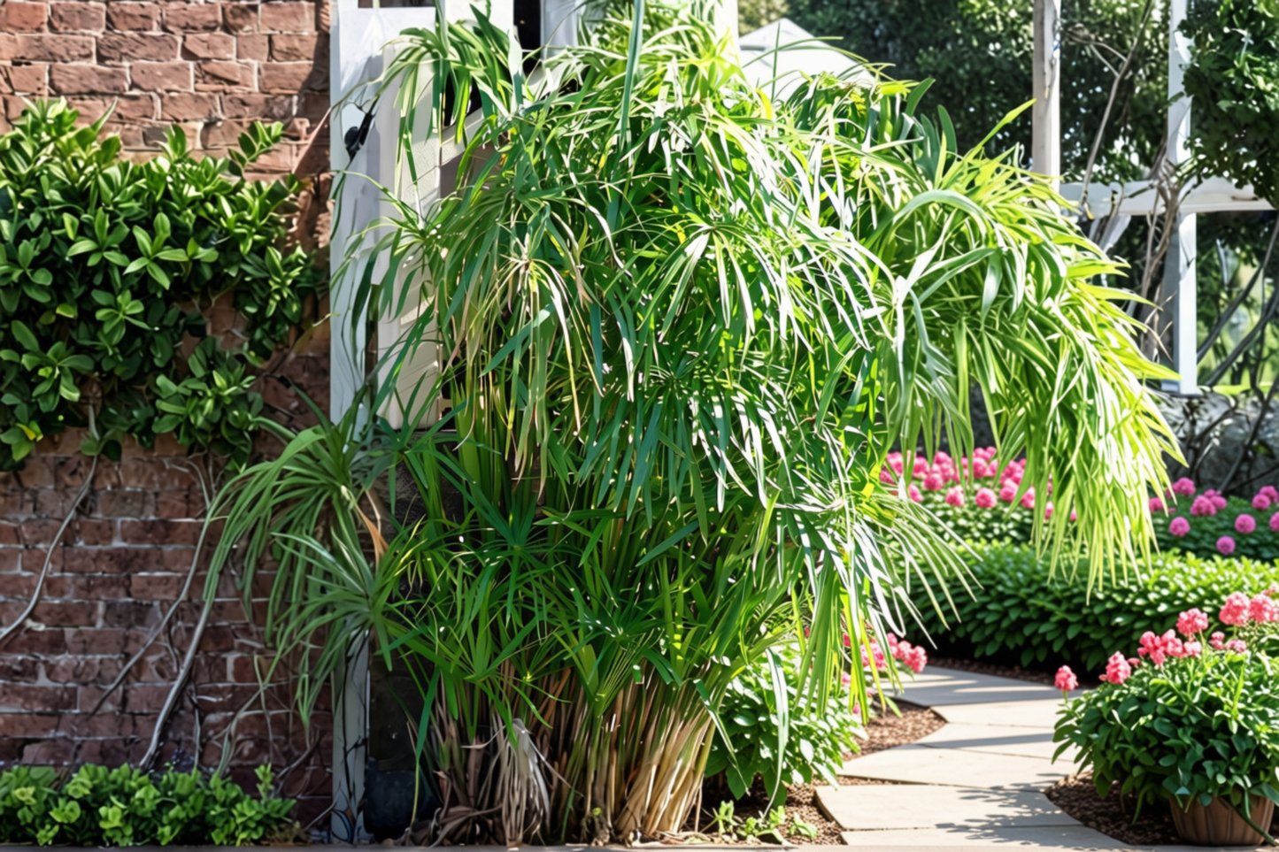 1 Umbrella Palm Live Starter Plant – Cyperus alternifolius