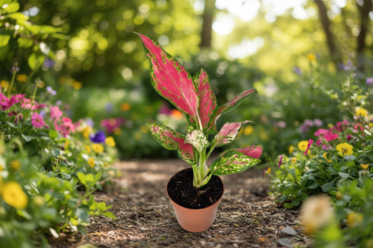 Aglaonema Red Angel Live Plant 2 Inch Pot Red Aglaonema Houseplant Tropical Indoor Foliage Plant Collector Gift