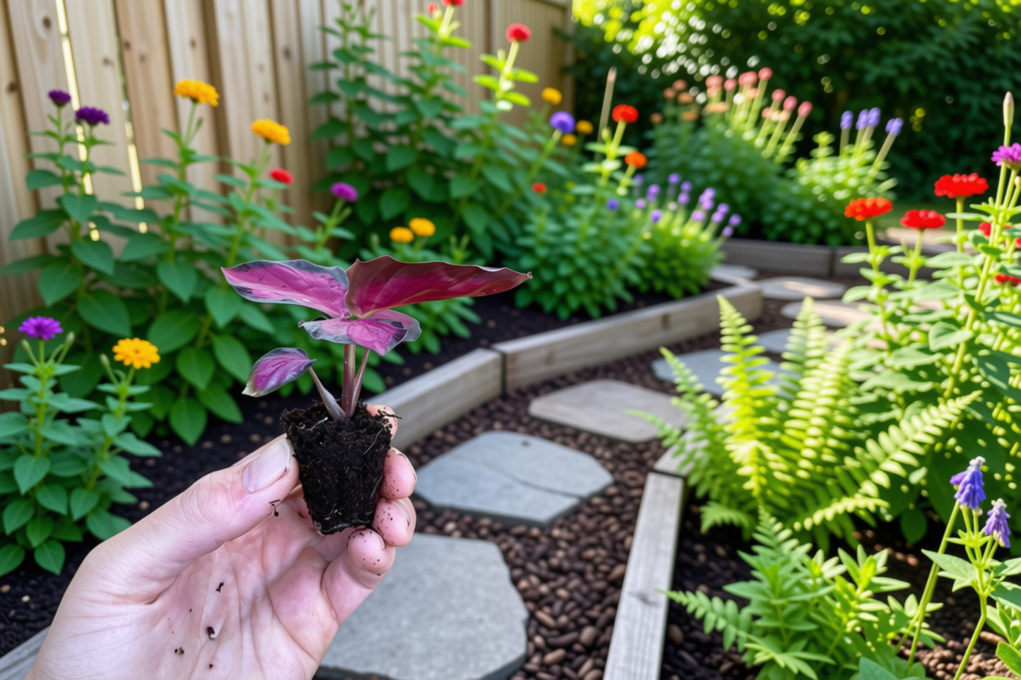 2 Calathea Crimson Live Starter Plants – Bare Root with Soil Pod (Goeppertia spp.)