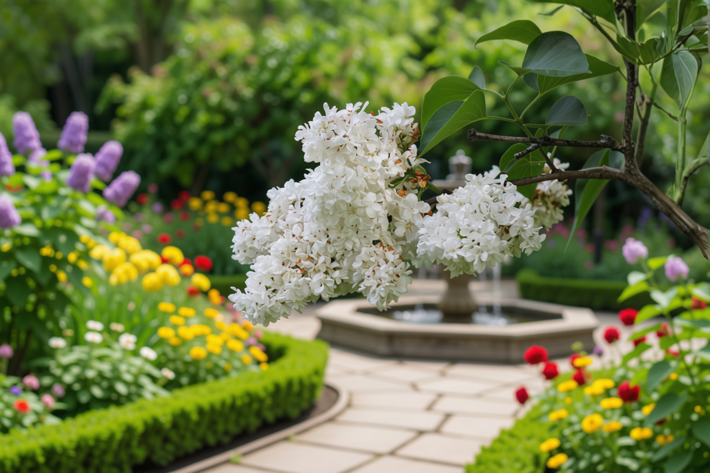 Betsy Ross White Lilac Live Plant in 3.5-Inch Pot – Syringa × hyacinthiflora 'Betsy Ross'