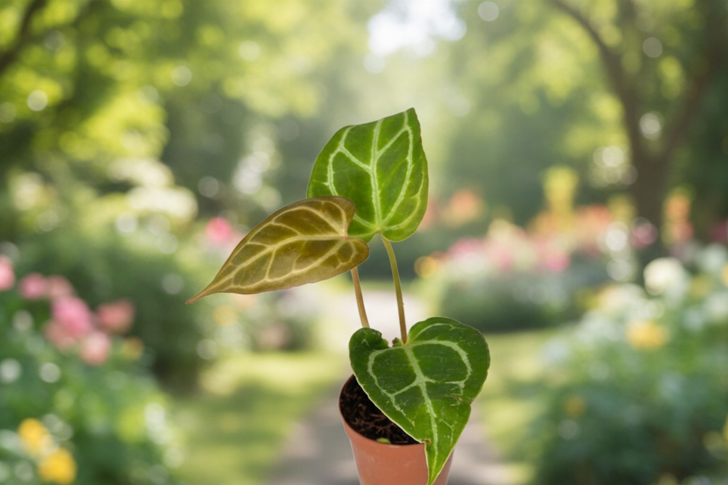 Anthurium Crystallinum Live Plant 2 Inch Pot Rare Velvet Leaf Anthurium Rooted Tropical Houseplant Collector Gift