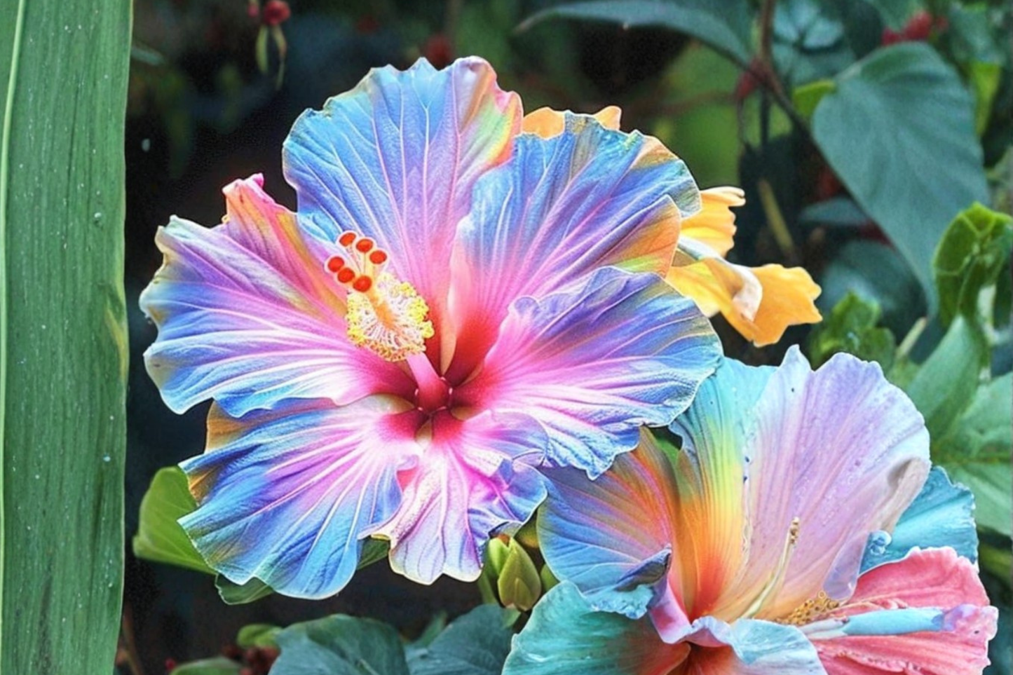 Rare Dark Purple Giant Hibiscus Seeds Exotic Tropical Flower Plant 6 Fresh Seeds for Outdoor Garden Planting