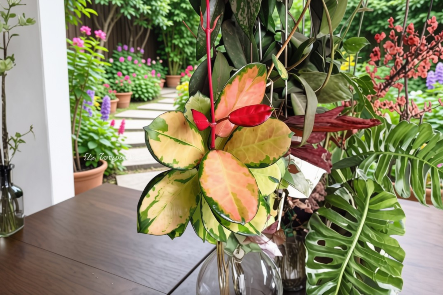 Variegated Hoya Australis Lisa Live Plant in 4 Inch Pot – Hoya australis 'Lisa'