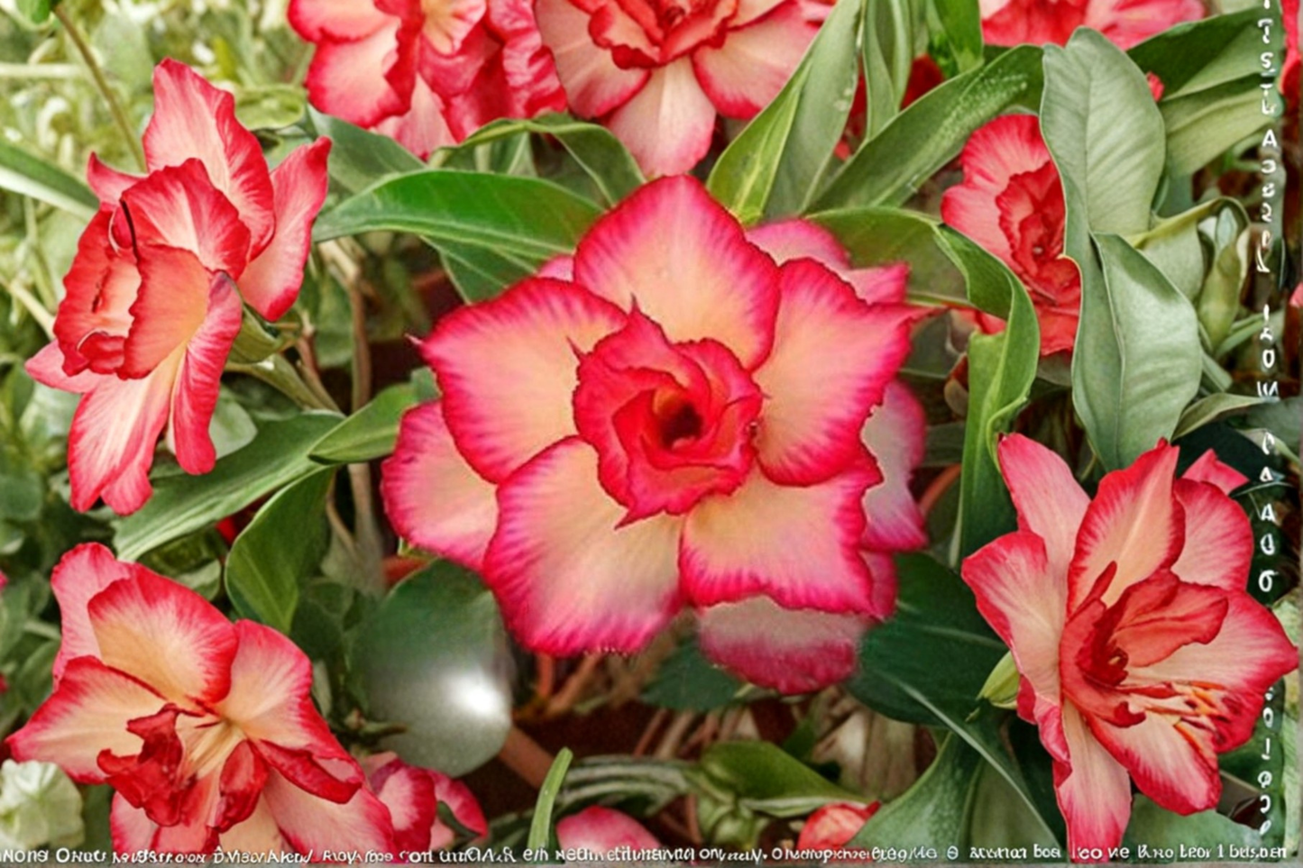 Desert Rose Seeds 10 Pack Adenium Obesum Mixed Color Flower Succulent Plant Seeds for Garden Growing