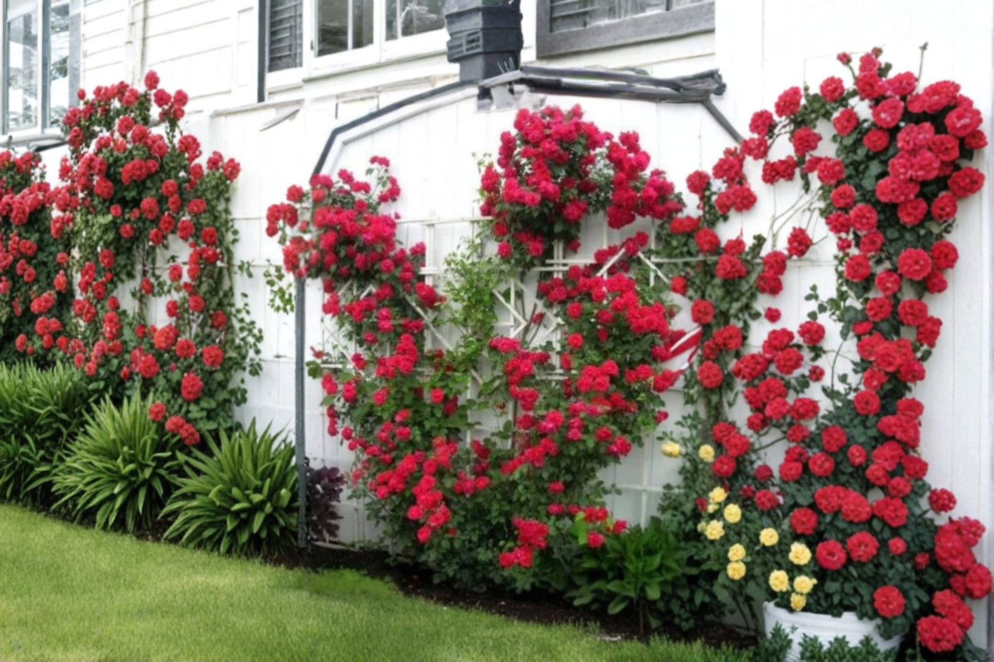 Red Climbing Rose Seeds Scented Flower Bush 20 Seeds Ornamental Garden Vine Plant for Outdoor Planting