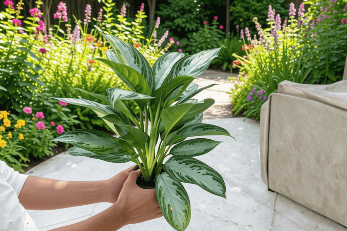 2 Aglaonema Silver Bay Live Plants – 6” Pot – Aglaonema ‘Silver Bay’