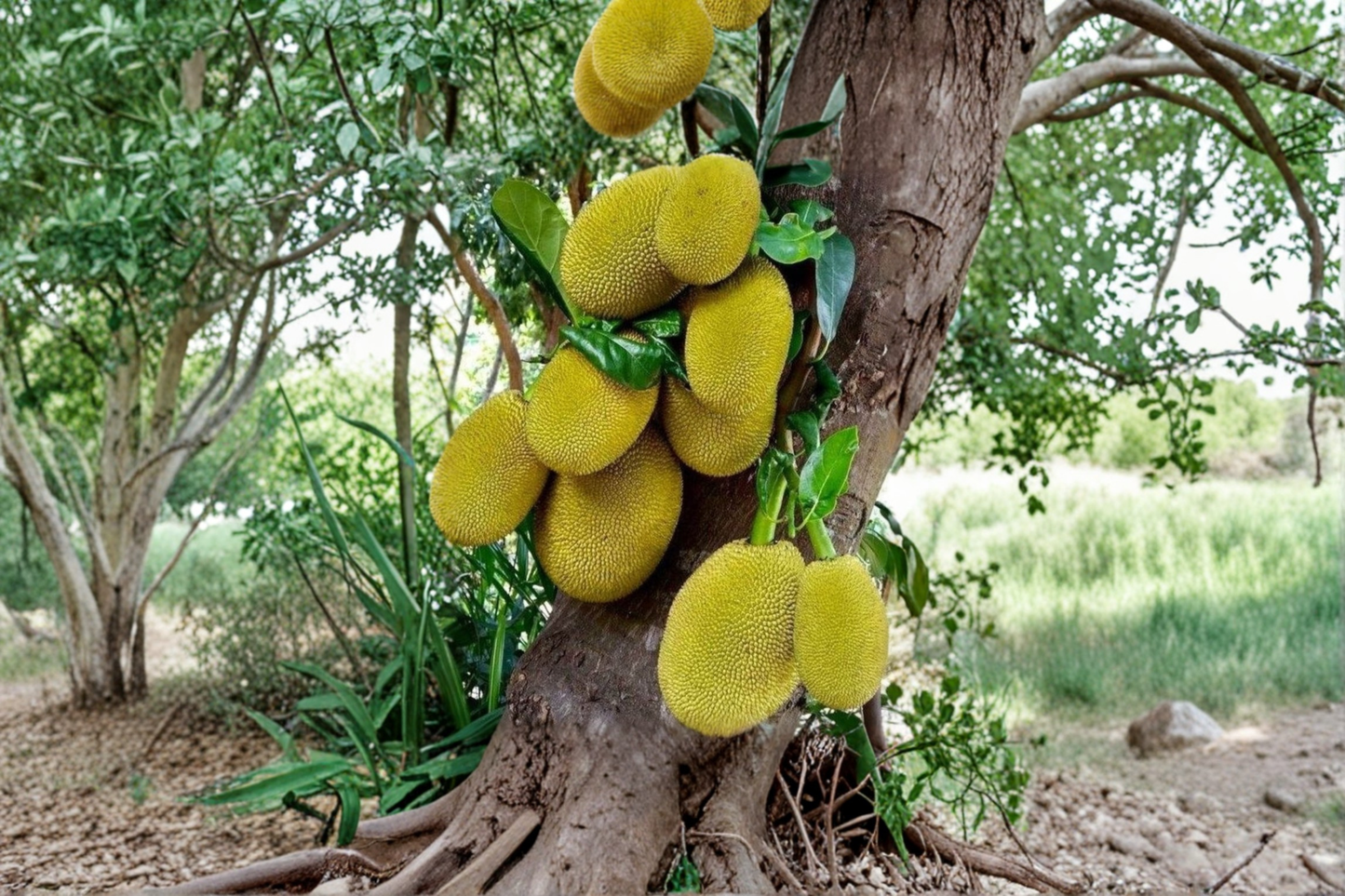 Golden Nugget Jackfruit Tree Grafted Live Plant 2-3ft Tall Tropical Jackfruit Fruit Tree Backyard Garden No Ship to California