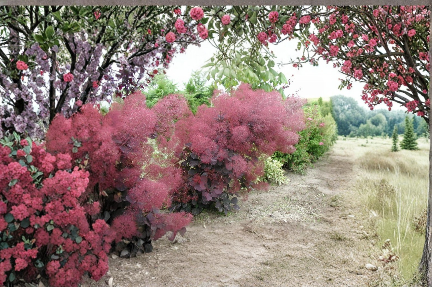 Royal Purple Smoke Tree 12 Inch Live Plant – Cotinus coggygria ‘Royal Purple’ 1 Gallon Pot Ornamental Shrub Deep Purple Foliage
