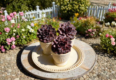 Echeveria Black Mamba Live Succulent Plant 2.5 Inch Rare Dark Rosette Succulent for Indoor Container Garden