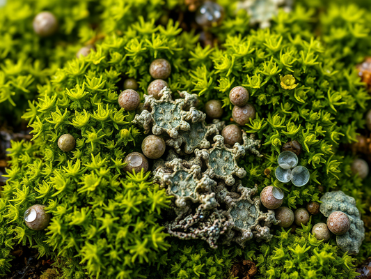 10 Live Lichen & Moss Covered Wood Sticks 6–12" – Natural Terrarium Decor, Fairy Garden Supplies, Reptile Habitat Wood