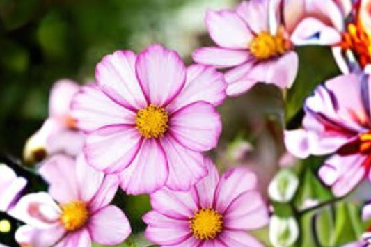 500 mg Petite Mixture Cosmos Seeds – Dwarf Wildflower Blend for Pollinator & Cottage Gardens