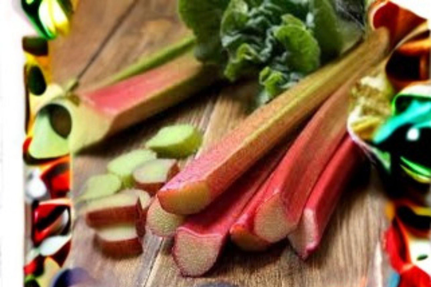 Victoria Rhubarb Seeds: Heirloom Tart Red-Green Perennial (25 Seeds)