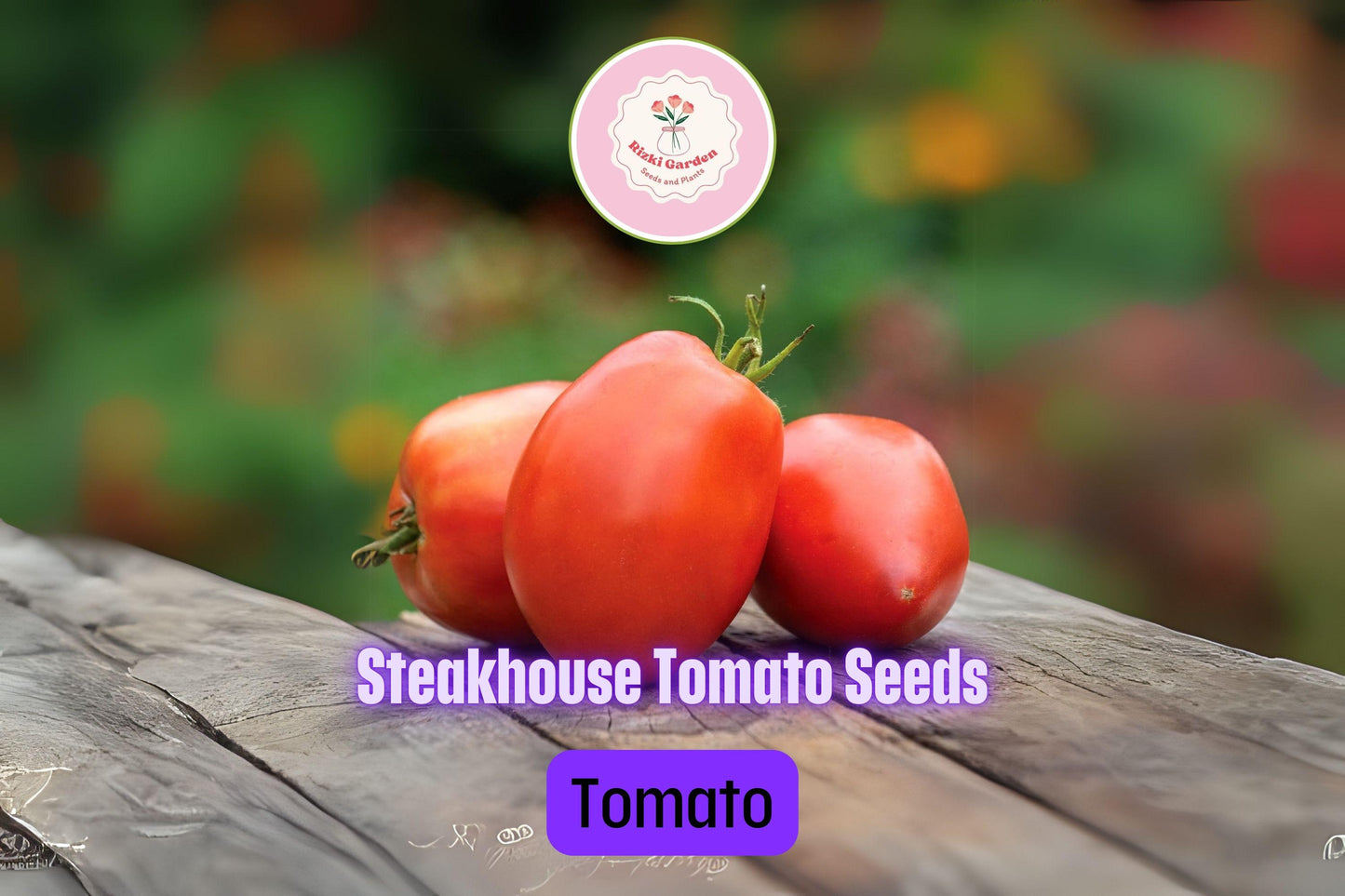 20+ Steakhouse Tomato Seeds | Solanum lycopersicum | Giant Non-GMO Tomatoes for Slicing, Grilling & Garden Beds