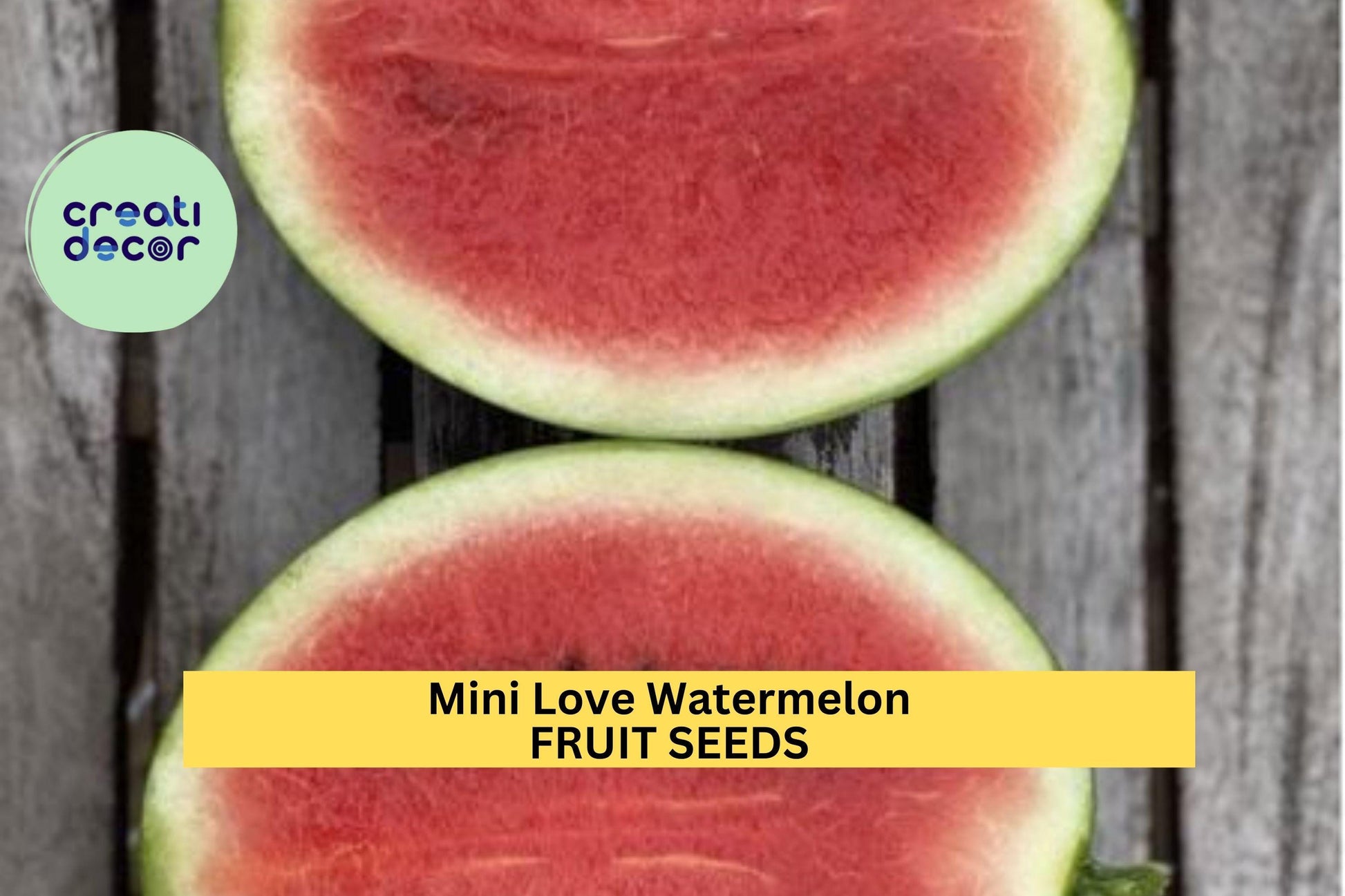 Mini Love Watermelon Seeds – 50+ Seeds – Small, Sweet Red Melons for Compact Gardens, Raised Beds, and Patio Growing – USA