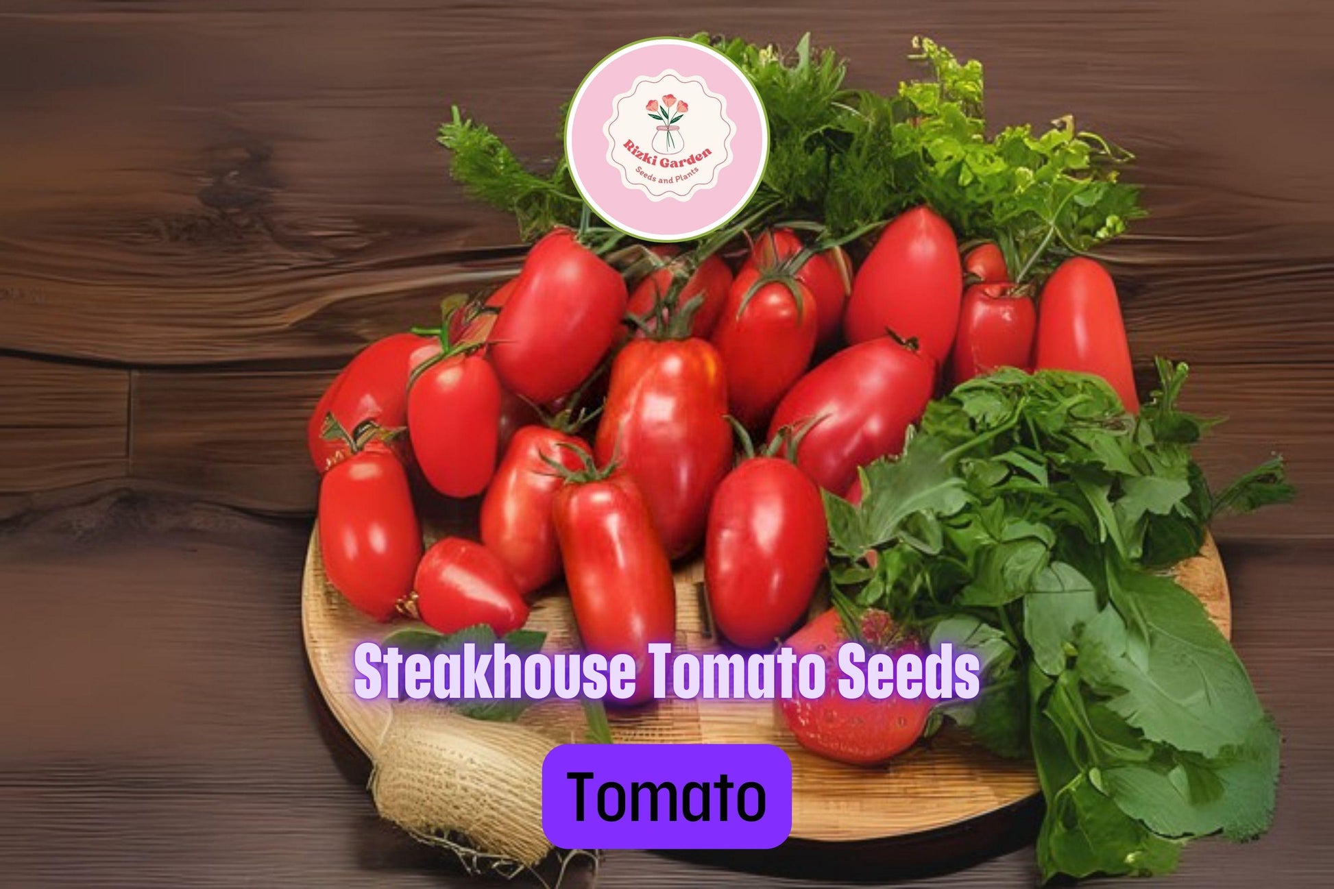 20+ Steakhouse Tomato Seeds | Solanum lycopersicum | Giant Non-GMO Tomatoes for Slicing, Grilling & Garden Beds