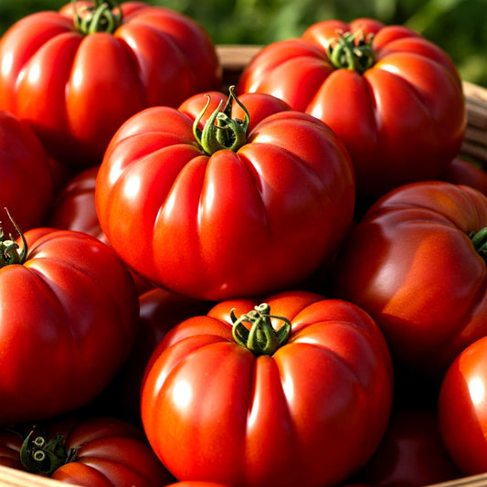 Marmande Giant Beefsteak Tomato Seeds - 75 Rare Heirloom Non-GMO Seeds for Home Gardening, Solanum lycopersicum