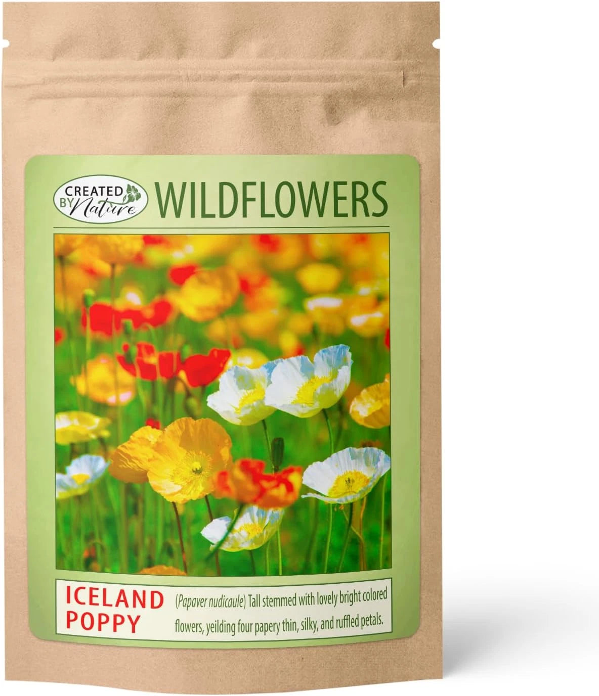 Iceland Poppy Seeds - Non-GMO 34,700 Count - Easy-to-Grow Pollinator Plants - Papaver Nudicaule