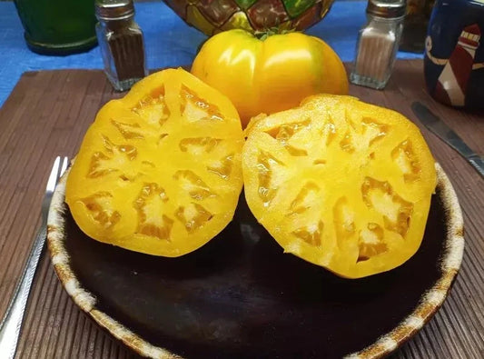 Golden Jubilee Tomato Seeds - 10+ Heirloom Organic Non-GMO Fresh Seeds - Solanum lycopersicum