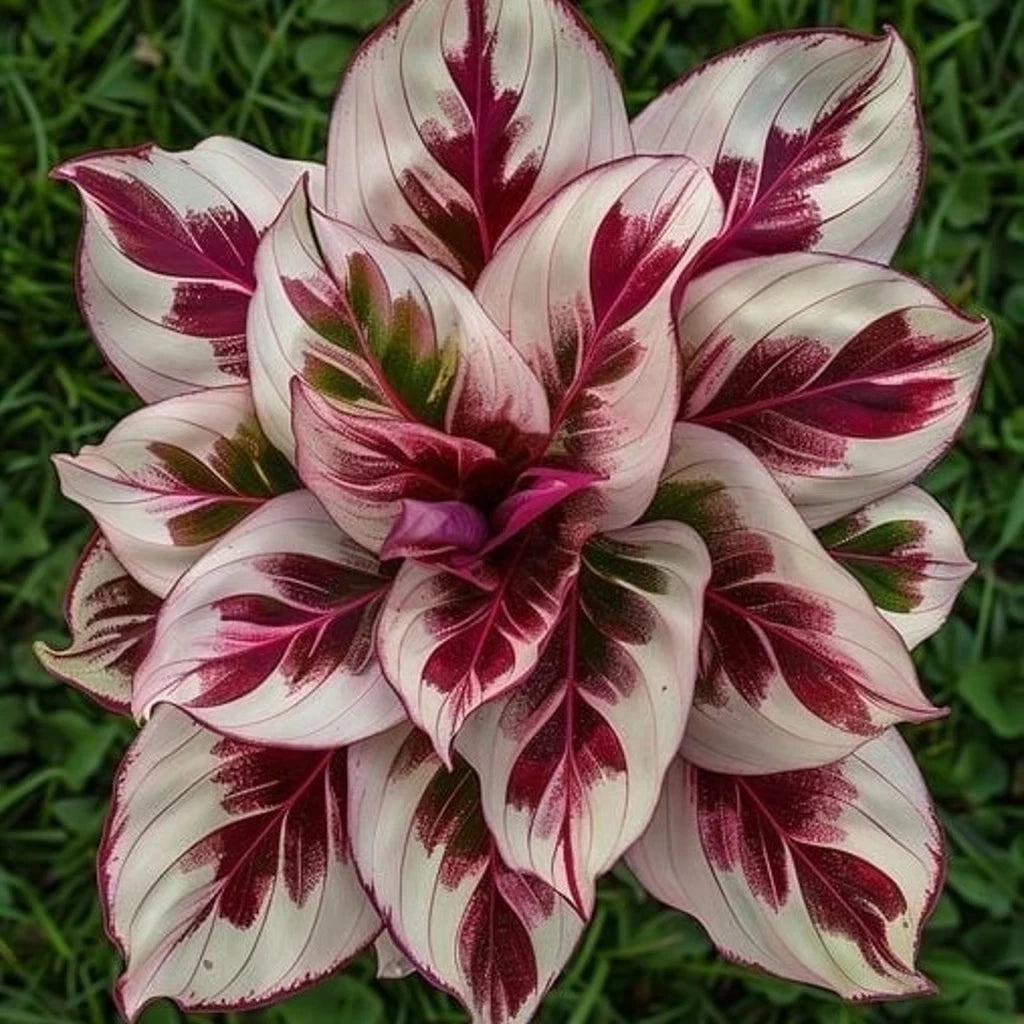 Burning Crimson Calathea Seeds - 25+ Premium Seeds for Garden Planting - Calathea 'Fascinator' - USA