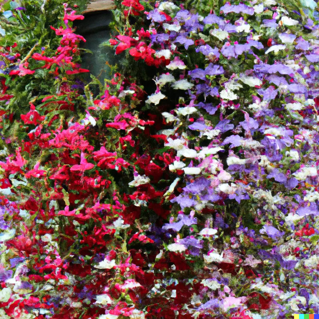 Cascade Lobelia Seed Mix - 100+ Colorful Trailing Perennial Flowers - Lobelia erinus