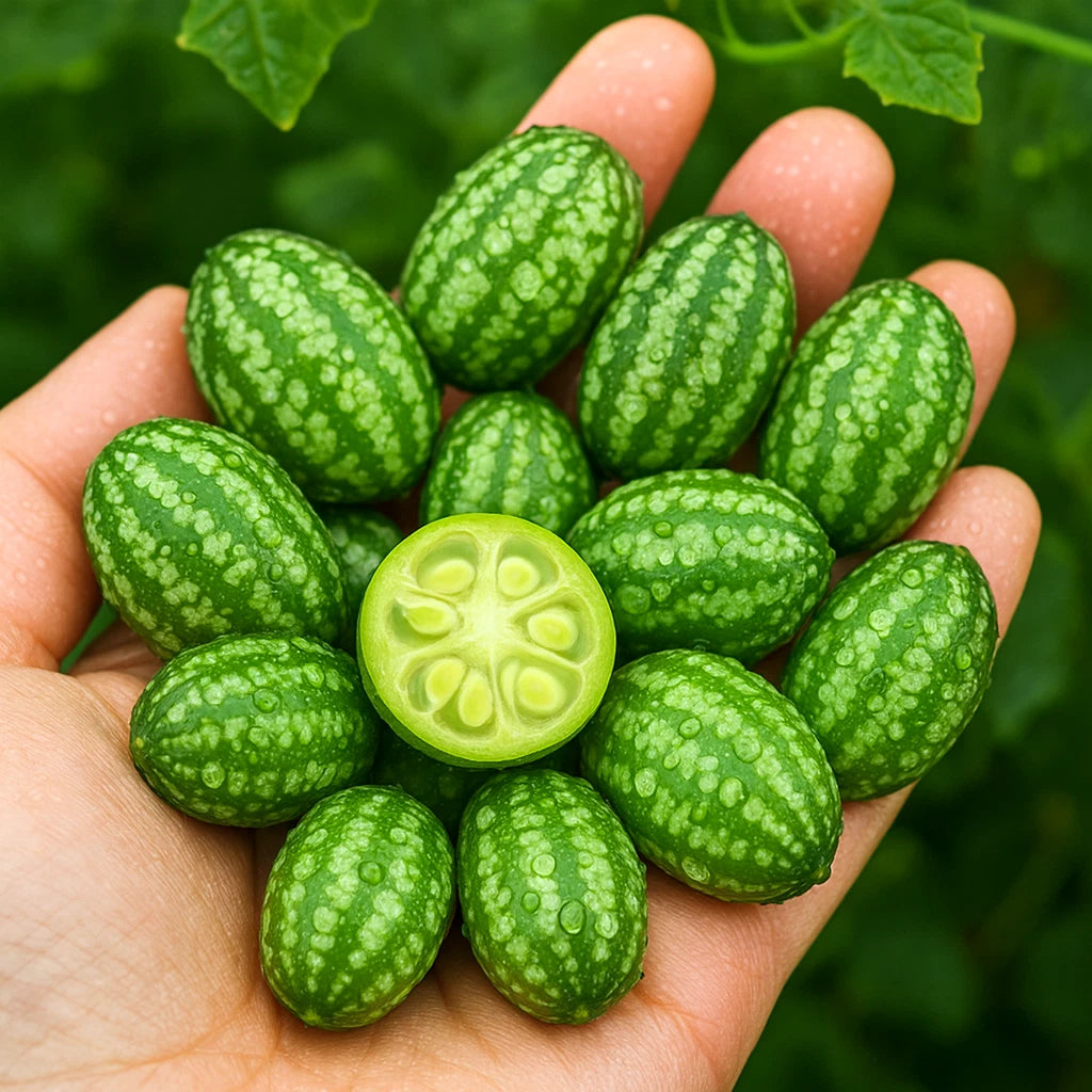50+ Cucamelon Seeds, Mouse Melon, Tasty Cucumber Variety, Melothria scabra, Vegetable Seeds for Home Garden