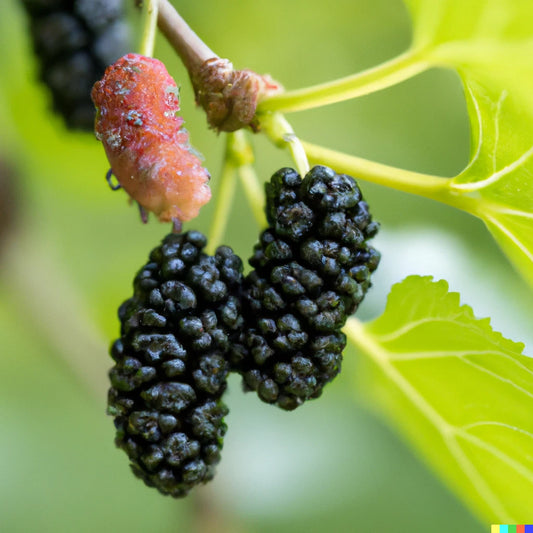 Black Mulberry Tree Seeds - 50+ Seeds, Sweet Edible Fruits, Morus nigra, Free Shipping