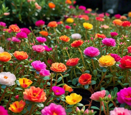 1000+ Seeds Mixed Moss Rose, Vietnam Rose, Portulaca Grandiflora, Colorful Ground Cover