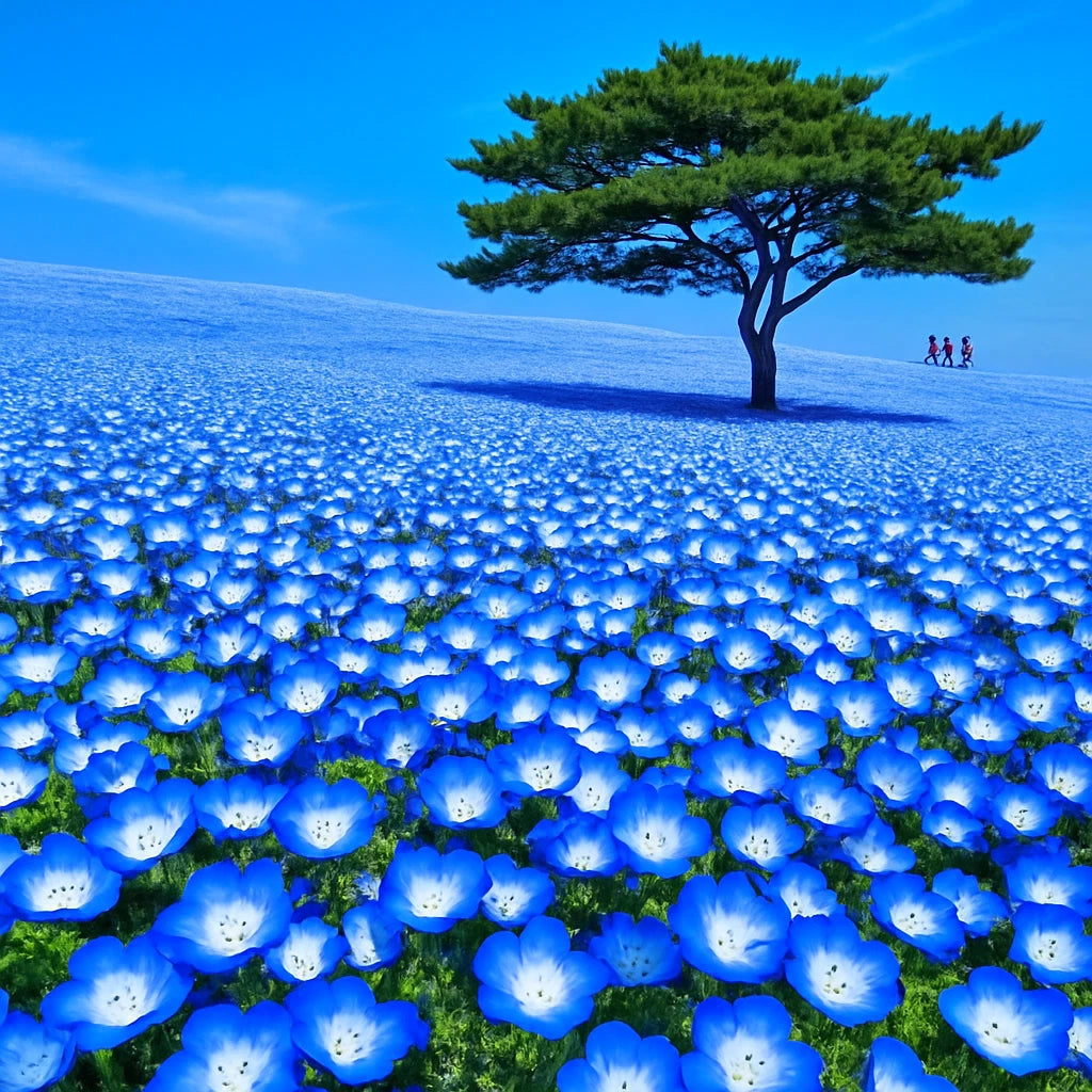 Baby Blue Eyes Seeds - 1000+ California Wildflower Ground Cover - Nemophila menziesii - Free Shipping