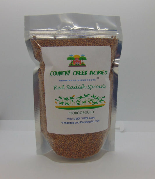 4 oz Organic Red Radish Seeds - Raphanus sativus, Non-GMO, Heirloom Gardening Supplies for Home Garden