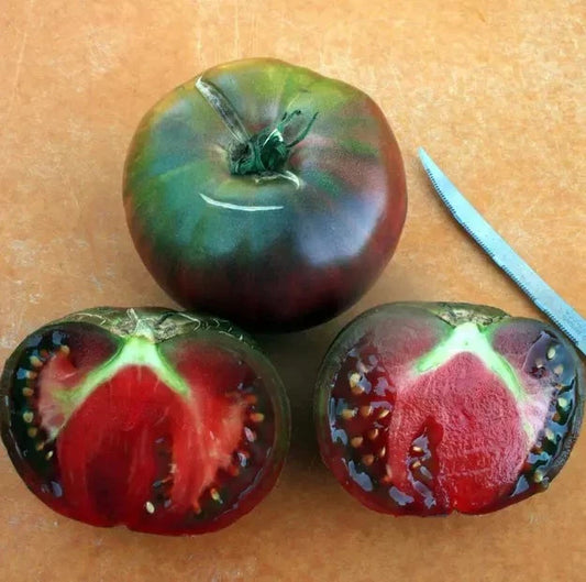 Black From Tula Tomato Seeds - Organic Heirloom - 30+ Non-GMO Seeds - Rare Variety - Perfect for Home Gardening
