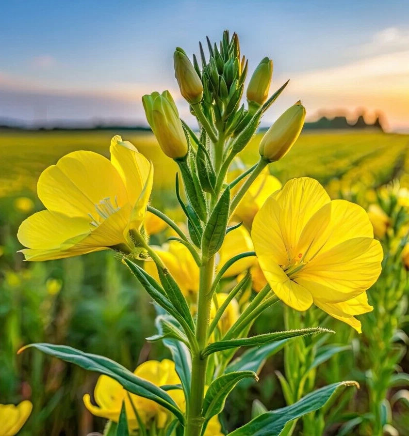 Evening Primrose Seeds 513 Count - Large Yellow Flowers, Oenothera biennis, Bulk Seeds for Gardening