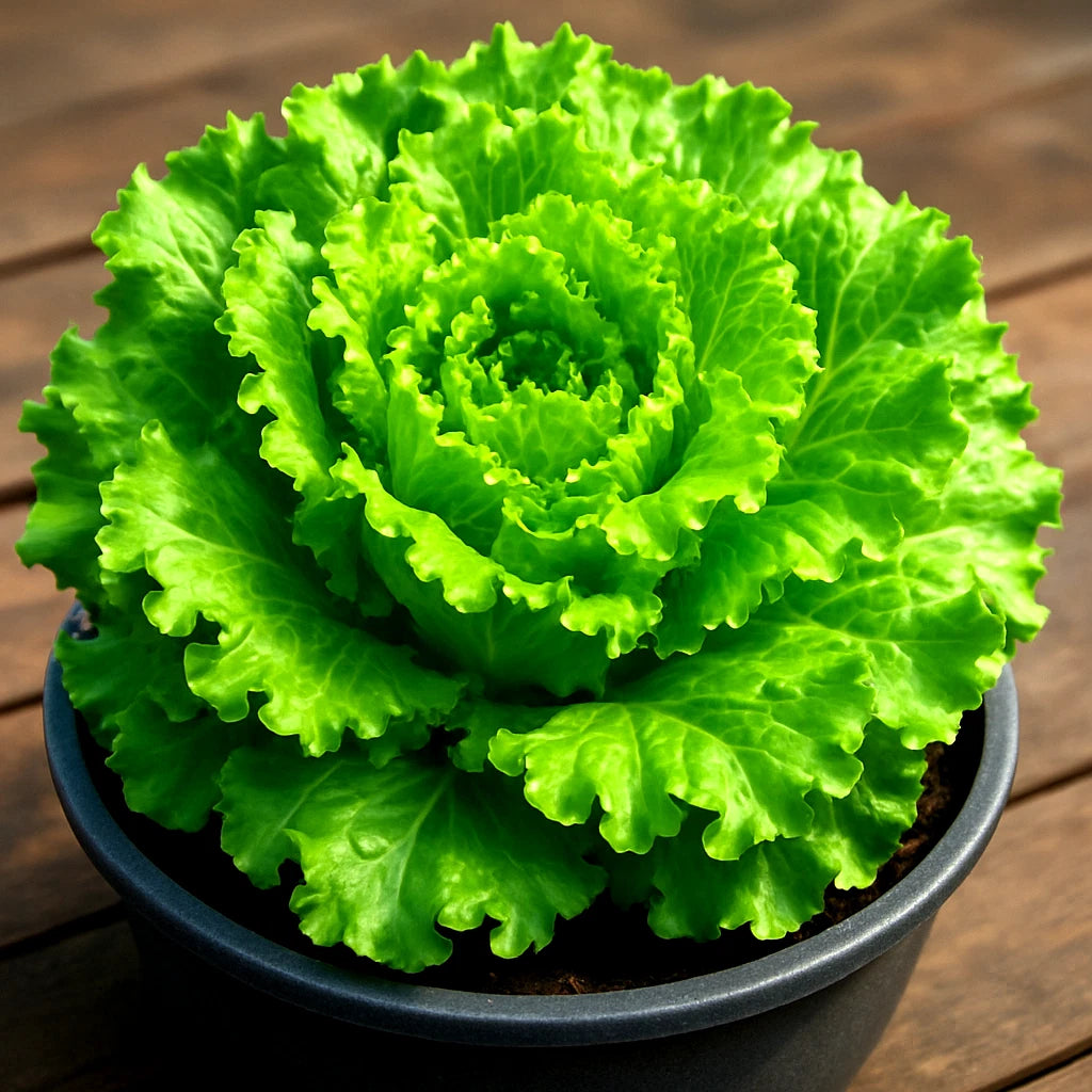 Black Seeded Simpson Lettuce Seeds - 2500+ Heirloom Non-GMO, Easy to Grow, Organic Vegetable Seeds
