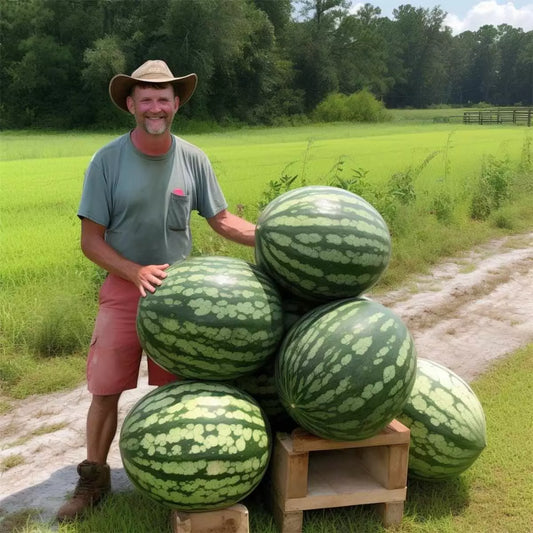 Florida Giant Watermelon Seeds - 12 Heirloom Non-GMO Organic - Rare Fresh Seeds