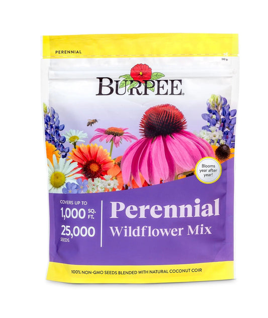 Bulk Wildflower Seeds 25,000 Count, 18 Non-GMO Varieties for Pollinators, Perfect for Gardens and Landscapes