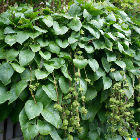 Malabar Spinach Seeds - 150 Giant Roundleaf Edible Vine Seeds, Basella alba, Free Shipping