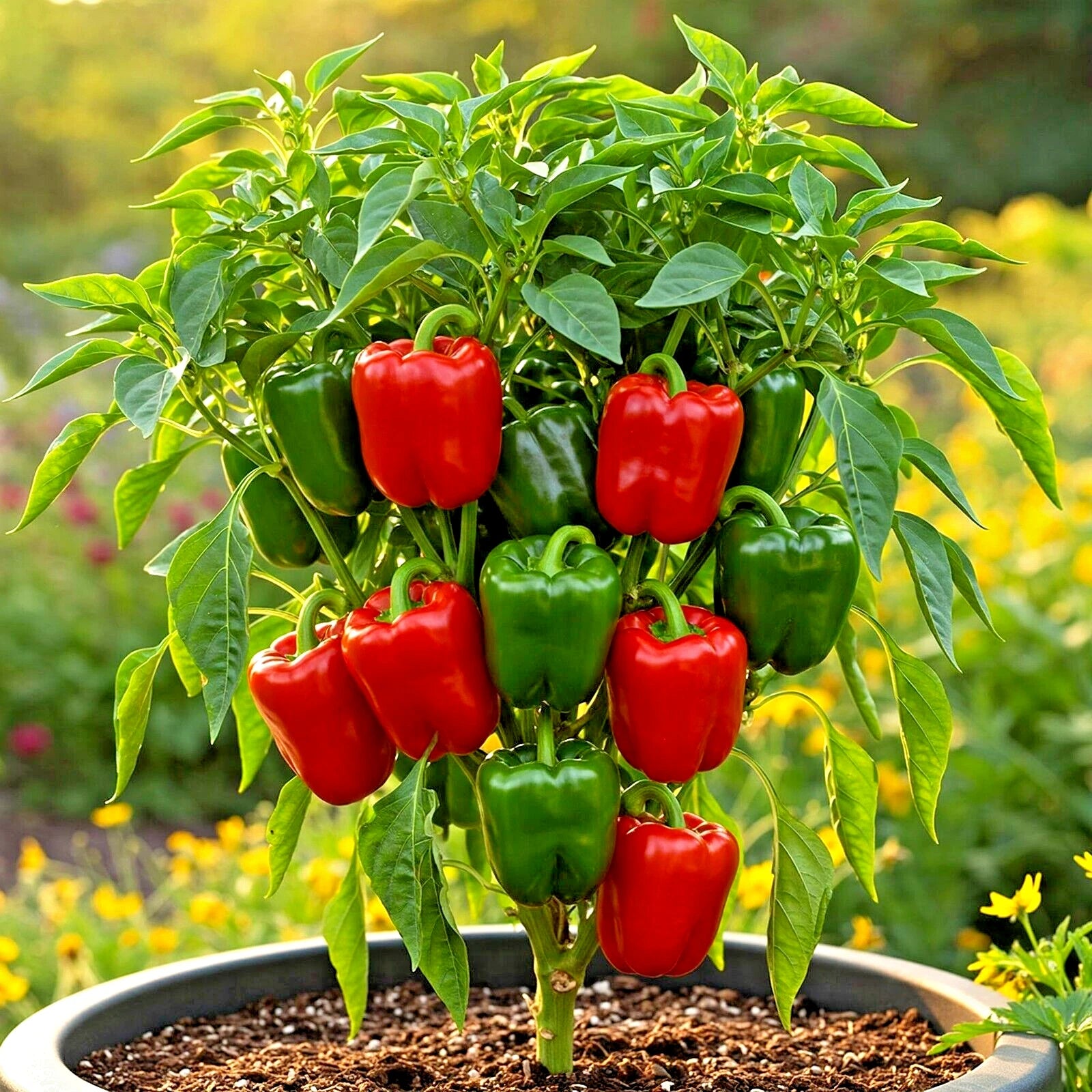 California Wonder Bell Pepper Seeds Mix - 300+ Heirloom Non-GMO Vegetable Seeds (Capsicum annuum)