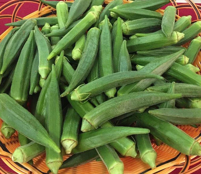 Emerald Okra Seeds - 50+ Fresh Vegetable Garden Seeds - Abelmoschus esculentus - USA Grown