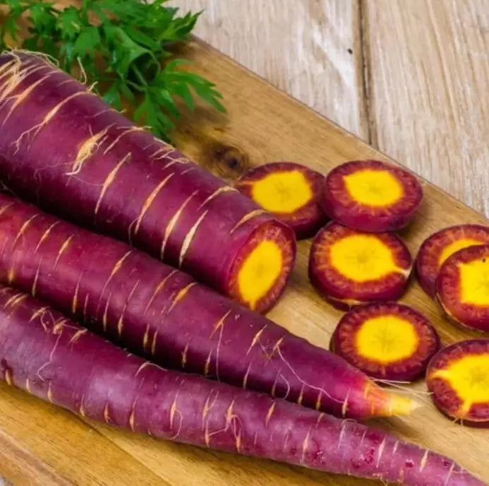 200+ Cosmic Purple Carrot Seeds - Organic Heirloom - NON-GMO - Rare Vegetable Seeds - Daucus carota