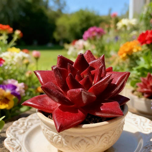 Echeveria Agavoides v. Romeo Rubin Succulent Plant - Bare Root, Rare ...
