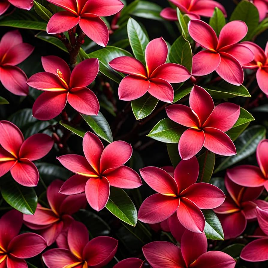 Plumeria Wildfire Cuttings, Frangipani Red, 9-12 Inches Tall, 2 Cuttings