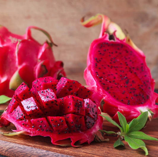 Robles Red Dragon Fruit Cuttings - 2 Pcs (8-10"), Self-Pollinating, Fast-Growing Pitaya, Tropical Fruit Plant, Exotic Cactus, Easy Care